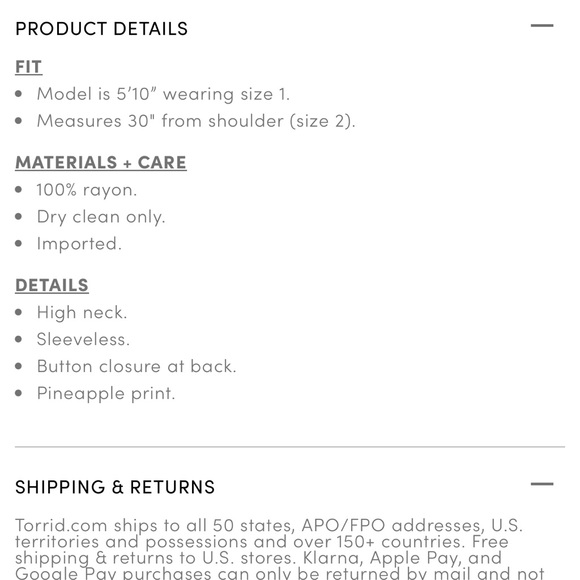 Pineapple Tank top 2X 18-20 NEW - Picture 6 of 6